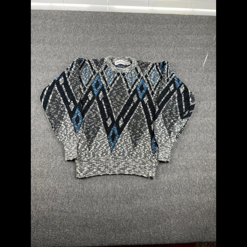 Michael Gerald Multi Circle Neck‎ Design Sweater Sz Large